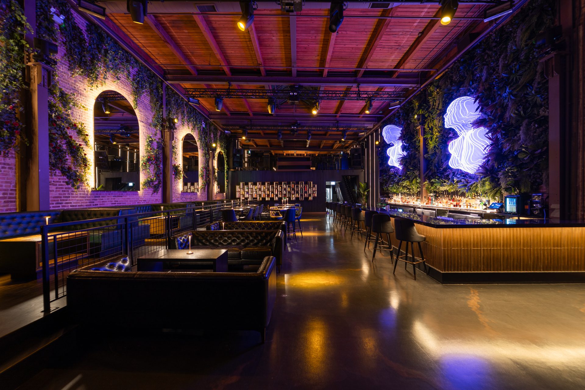 High-end nightclub interior serviced by The Purify Guy